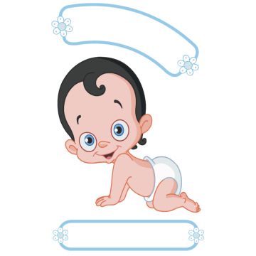 Geburts-Sticker | Geburts Sticker Baby1 für Jungen