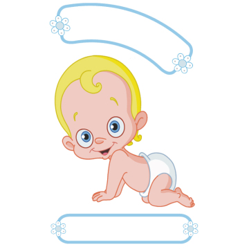 Geburts-Sticker | Geburts Sticker Baby2 für Jungen