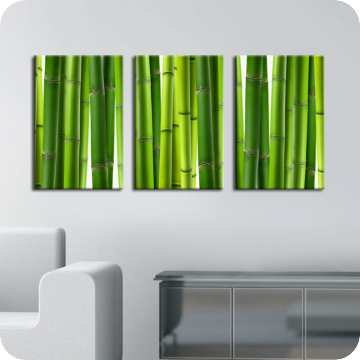 Leinwand-Bilder | Leinwandbild bamboo wall