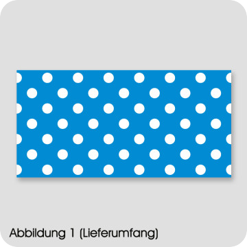 Moebel-Deko | Möbelfolie Punkte Blau