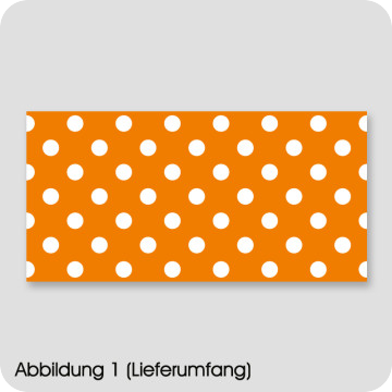 Moebel-Deko | Möbelfolie Punkte Orange