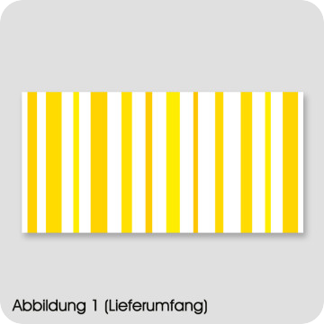 Moebel-Deko | Möbelfolie Streifen Gelb