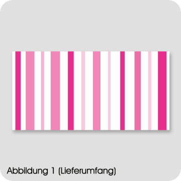 Moebel-Deko | Möbelfolie Streifen Pink