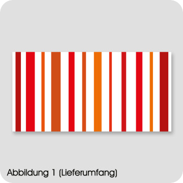 Moebel-Deko | Möbelfolie Streifen Rot