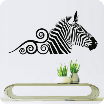 Wandtattoos | Wandtattoo Zebra Ornament
