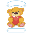 Geburts-Sticker | Geburts Sticker Teddy für Jungen