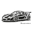Wandtattoo Porsche 911 GT3 - Bild 3