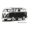 Wandtattoo VW T1 Samba Bully 1967 - Bild 3