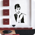 Wandtattoos | Wandtattoo Audrey Hepburn