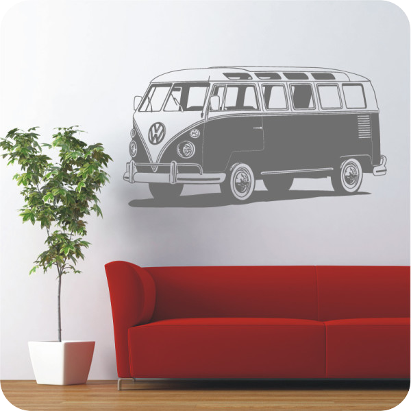 Wandtattoo VW T1 Samba Bully 1967 - Wandtattoos - Fahrzeuge