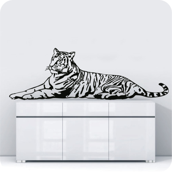 Wandtattoo Tiger liegend - Wandtattoos - Tierwelt | Wandtattoos