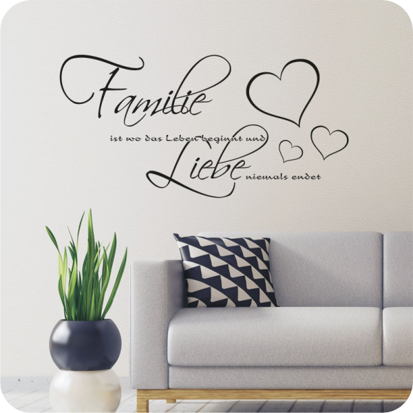 Wandtattoo Familie Wandtattoos Worte Zitate