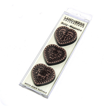 Design--und-Geschenkartikel-aus-eigener-Produktion | Holzmagnet-Set Scherenschnitt Herzen