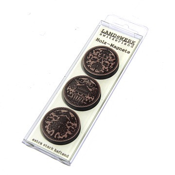Design--und-Geschenkartikel-aus-eigener-Produktion | Holzmagnet-Set rund Scherenschnitt Motiv1