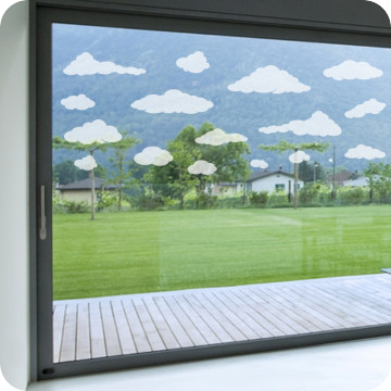 Glas-Decor-und-Vogelschutz | Glas-Decor Wolken