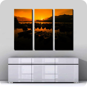 Bild zu Leinwandbild Brissago Sunrise