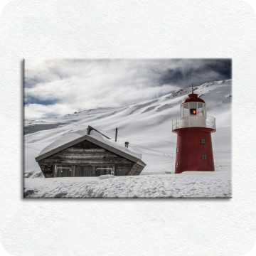Bild zu Leinwandbild Leuchtturm auf dem Oberalppass