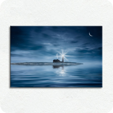 Bild zu Leinwandbild Leuchtturm