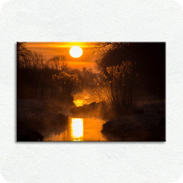 Bild zu Leinwandbild Sonnenaufgang
