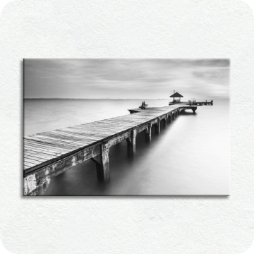 Bild zu Leinwandbild Steg