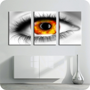 Bild zu Leinwandbild burning eye