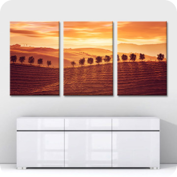 Bild zu Leinwandbild golden landscape