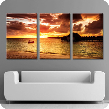 Bild zu Leinwandbild silent beach