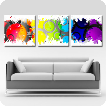 Bild zu Leinwandbild color splash