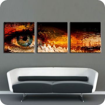 Bild zu Leinwandbild orange glow