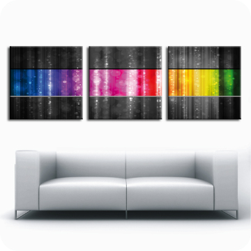 Leinwand-Bilder | Leinwandbild rainbow rain