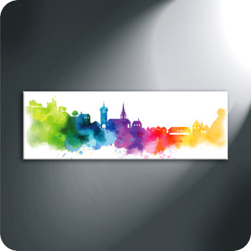 Leinwand-Bilder | Leinwandbild Skyline Baden