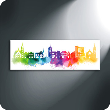 Leinwand-Bilder | Leinwandbild Skyline Biel