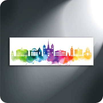 Leinwand-Bilder | Leinwandbild Skyline Genf