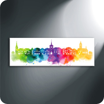 Leinwand-Bilder | Leinwandbild Skyline Mellingen