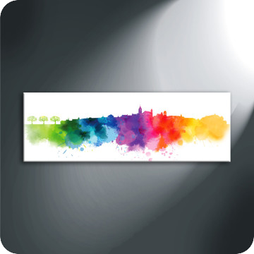 Bild zu Leinwandbild Skyline Rapperswil-Jona