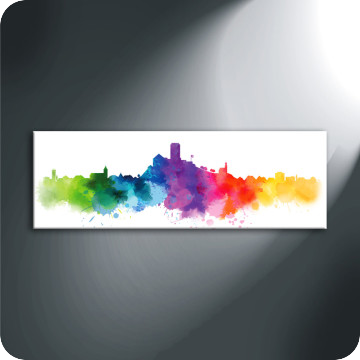 Bild zu Leinwandbild Skyline Sargans