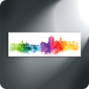 Bild zu Leinwandbild Skyline Thun