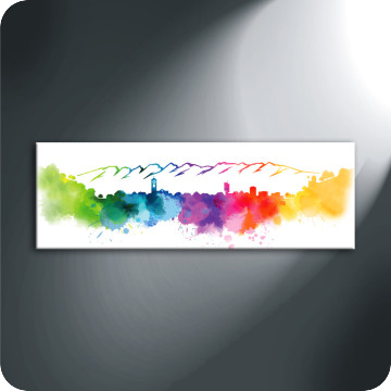 Bild zu Leinwandbild Skyline Wattwil