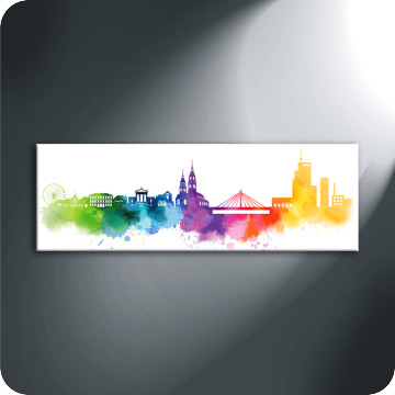 Bild zu Leinwandbild Skyline Winterthur