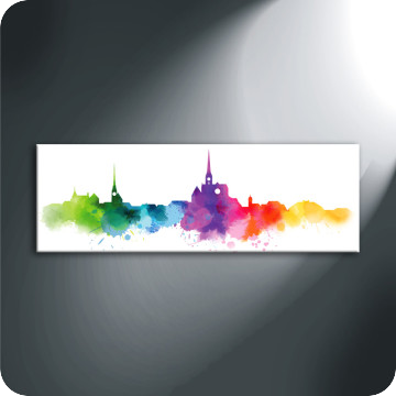 Bild zu Leinwandbild Skyline Zug