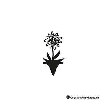Metall-Steckfiguren | Steckfigur Edelweiss 