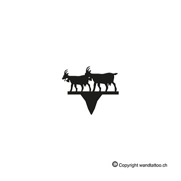 Metall-Steckfiguren | Steckfigur Geissen