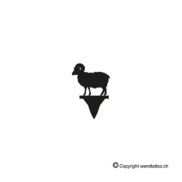 Metall-Steckfiguren | Steckfigur Schafbock
