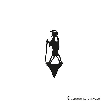 Metall-Steckfiguren | Steckfigur Senn mit Pfeife