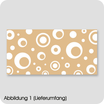 Moebel-Deko | Möbelfolie Kreise Beige