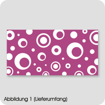 Moebel-Deko | Möbelfolie Kreise Violett