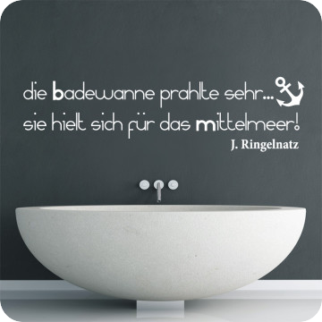 Bild zu Wandtattoo Badewanne Mittelmeer