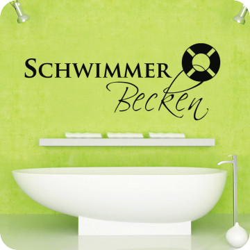 Wandtattoos | Wandtattoo Schwimmer Becken