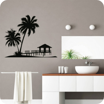 Bild zu Wandtattoo Strand Pavillon