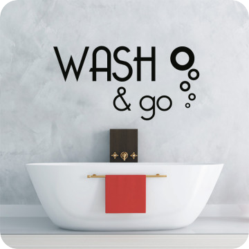 Bild zu Wandtattoo Wash & go